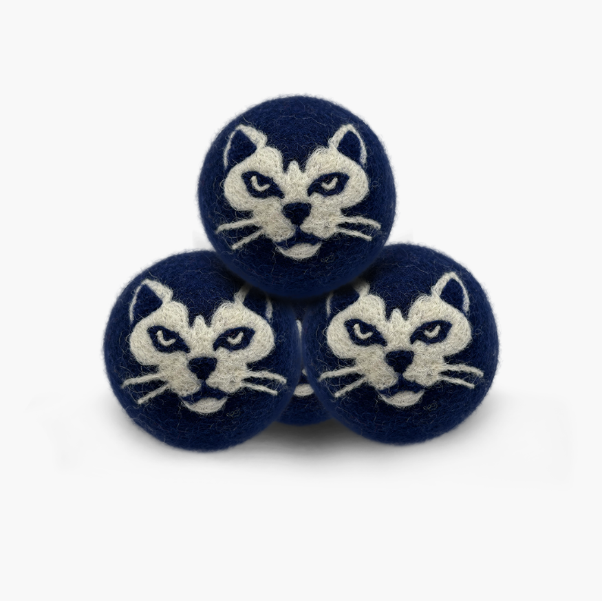 artisan-wool-dryer-balls-navy-blue-cat-design-fabric-softener